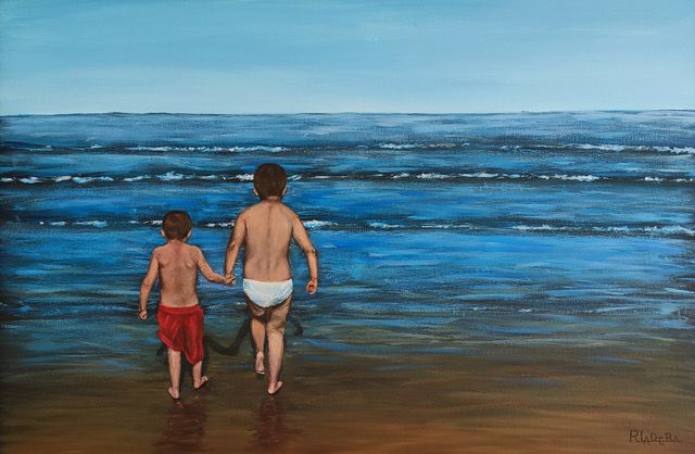 The Boys - acrylic - Rosa Ladera
